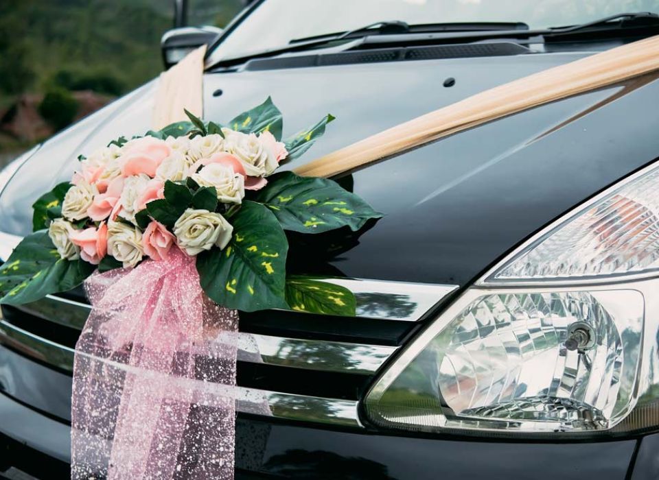 Wedding Car Decorated