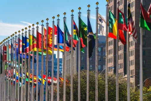 U.N. Flags