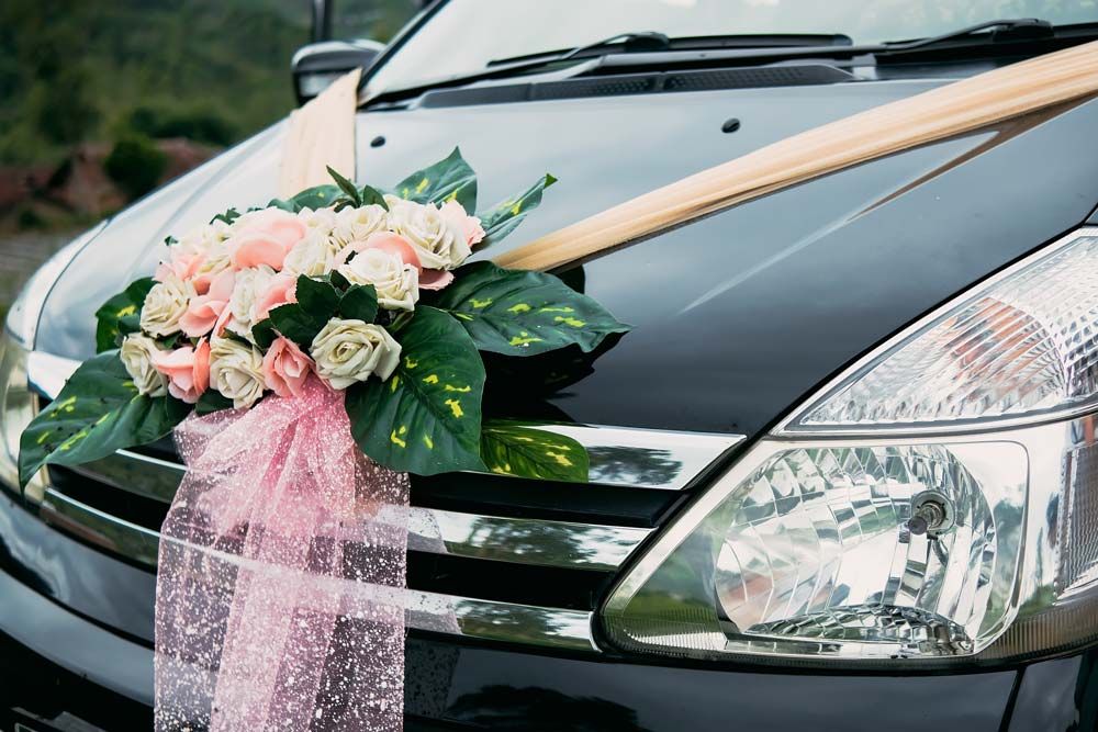 Wedding Car Decorated